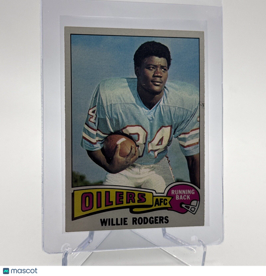 1975 Topps Willie Rodgers Rookie Football Card #166 NM Quality #3 FREE SHIPPING