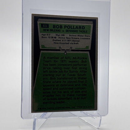1975 Topps Bob Pollard Football Card #63 NM Quality #9 FREE SHIPPING