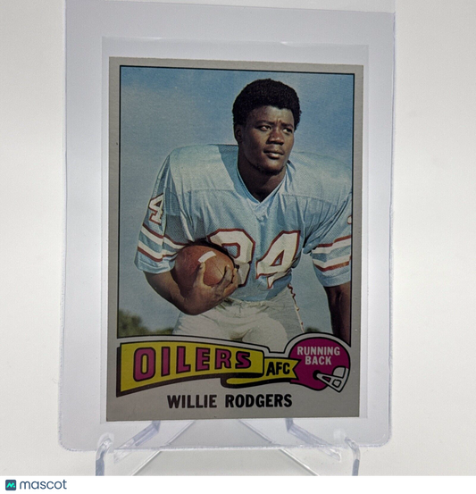 1975 Topps Willie Rodgers Rookie Football Card #166 NM Quality #2 FREE SHIPPING