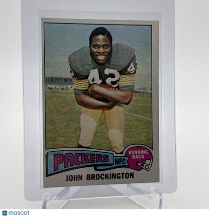1975 Topps John Brockington Football Card #150 NM Quality #2 FREE SHIPPING