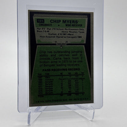 1975 Topps Chip Myers Football Card #141 NM Quality #2 FREE SHIPPING