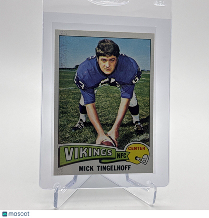 1975 Topps Mick Tingelhoff Football Card #84 NM Quality #3 FREE SHIPPING