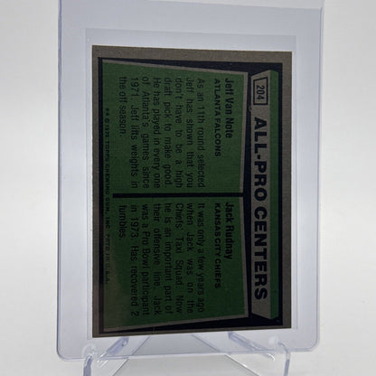 1975 Topps 1974 All-Pro Centers Football Card #204 NM Quality #2 FREE SHIPPING