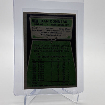 1975 Topps Dan Conners Football Card #52 NM Quality #3 FREE SHIPPING