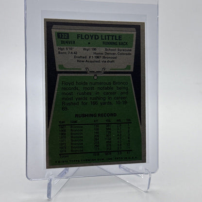1975 Topps Floyd Little Football Card #132 NM Quality FREE SHIPPING