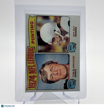 1975 Topps 1974 NFL Punting Leaders Football Card #6 NM Quality #4 FREE SHIPPING
