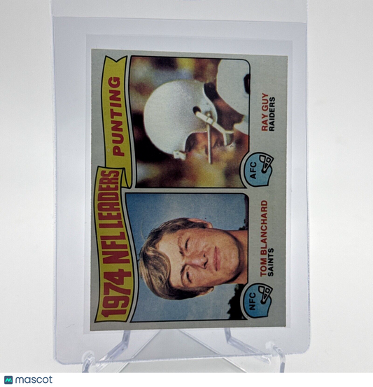 1975 Topps 1974 NFL Punting Leaders Football Card #6 NM Quality #4 FREE SHIPPING