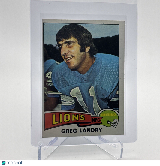 1975 Topps Greg Landry Football Card #15 NM Quality #5 FREE SHIPPING