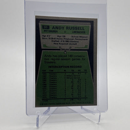 1975 Topps Andy Russell Football Card #90 NM Quality #2 FREE SHIPPING