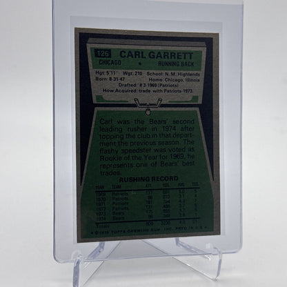 1975 Topps Carl Garrett Football Card #126 NM Quality #5 FREE SHIPPING