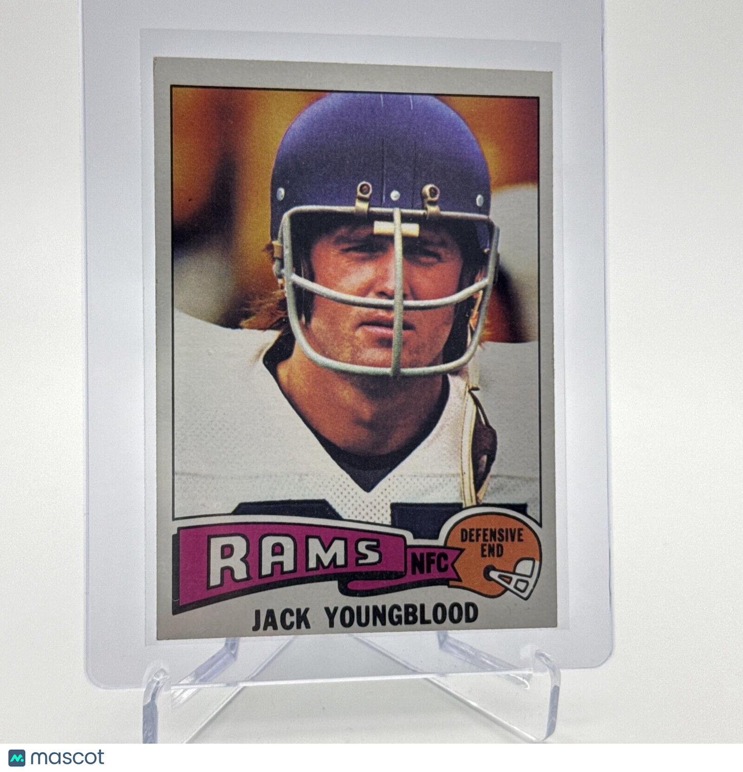 1975 Topps Jack Youngblood Football Card #60 NM Quality #3 FREE SHIPPING