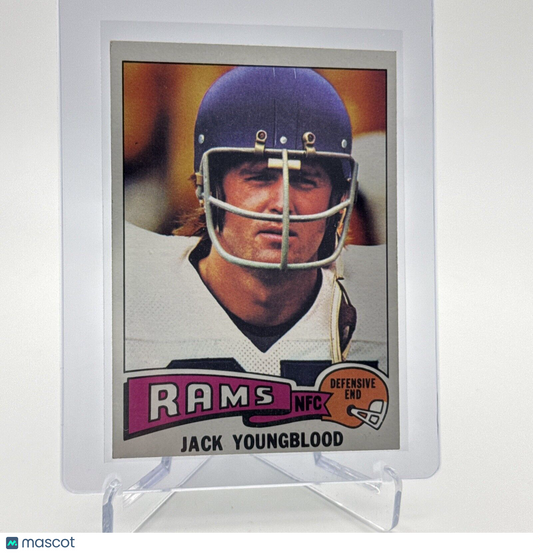 1975 Topps Jack Youngblood Football Card #60 NM Quality #3 FREE SHIPPING