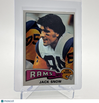 1975 Topps Jack Snow Football Card #258 NM Quality #5 FREE SHIPPING