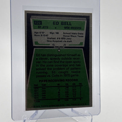1975 Topps Ed Bell Football Card #122 NM Quality #4 FREE SHIPPING