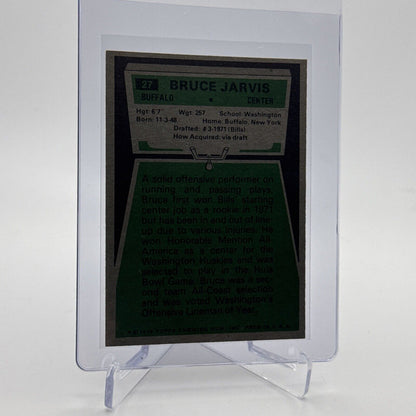 1975 Topps Bruce Jarvis Football Card #27 NM Quality #3 FREE SHIPPING