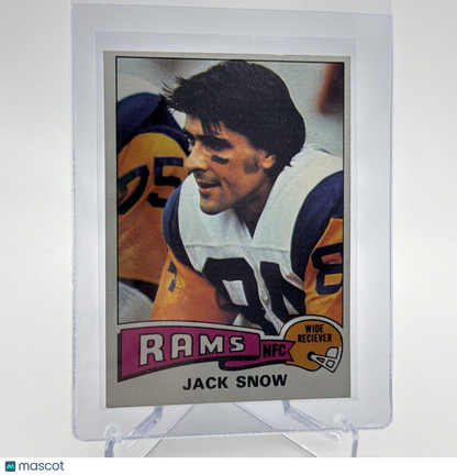 1975 Topps Jack Snow Football Card #258 NM Quality #4 FREE SHIPPING