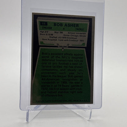 1975 Topps Bob Asher Football Card #11 NM Quality #3 FREE SHIPPING