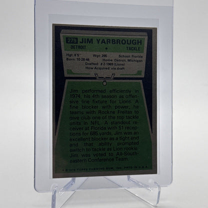1975 Topps Jim Yarbrough Football Card #279 NM Quality #2 FREE SHIPPING