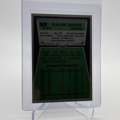 1975 Topps Ralph Baker Football Card #9 NM Quality #5 FREE SHIPPING