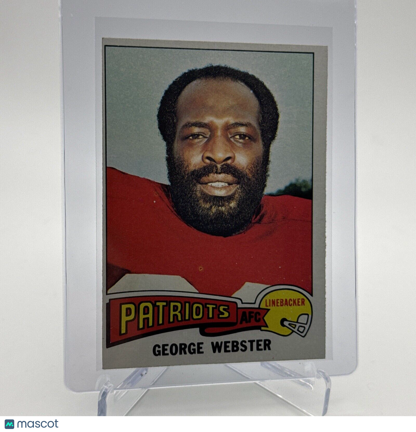 1975 Topps George Webster Football Card #186 NM Quality FREE SHIPPING