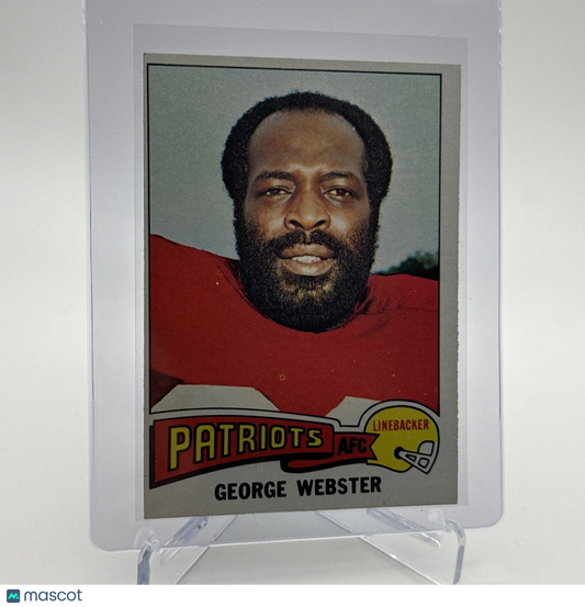 1975 Topps George Webster Football Card #186 NM Quality FREE SHIPPING