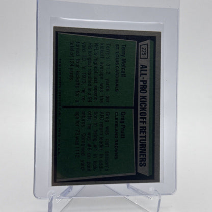 1975 Topps 1974 All-Pro Kick Returners Football Card #225 NM #4 FREE SHIPPING