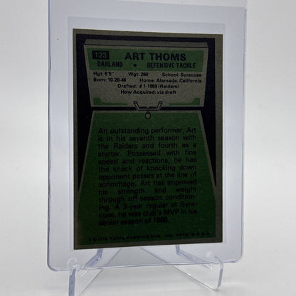 1975 Topps Art Thoms Football Card #123 NM Quality #2 FREE SHIPPING
