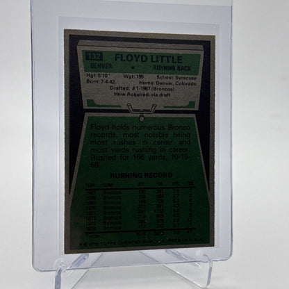 1975 Topps Floyd Little Football Card #132 NM Quality #2 FREE SHIPPING