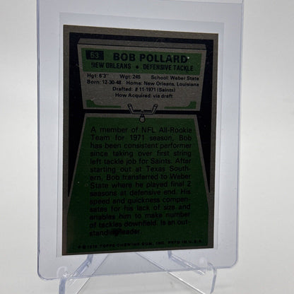 1975 Topps Bob Pollard Football Card #63 NM Quality #11 FREE SHIPPING