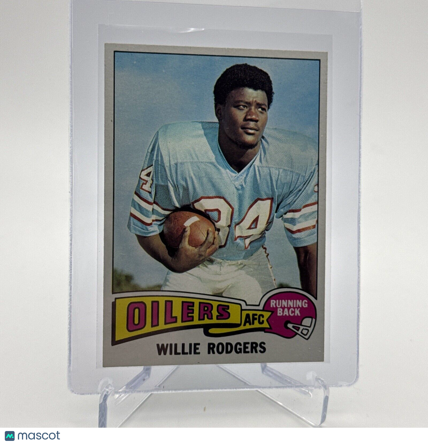 1975 Topps Willie Rodgers Rookie Football Card #166 NM Quality #6 FREE SHIPPING