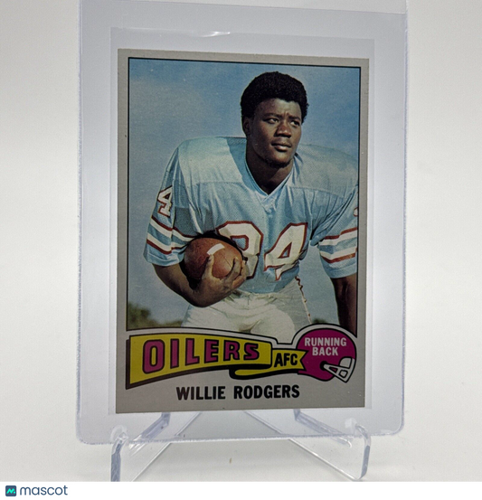 1975 Topps Willie Rodgers Rookie Football Card #166 NM Quality #6 FREE SHIPPING