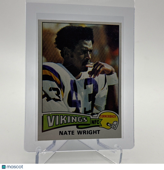 1975 Topps Nate Wright Rookie Football Card #130 NM Quality #2 FREE SHIPPING