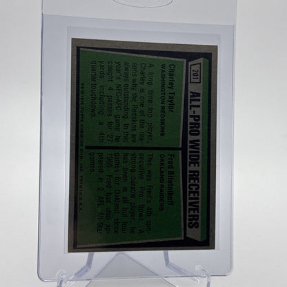 1975 Topps 1974 All-Pro Wide Receivers Card #201 NM Quality #4 FREE SHIPPING