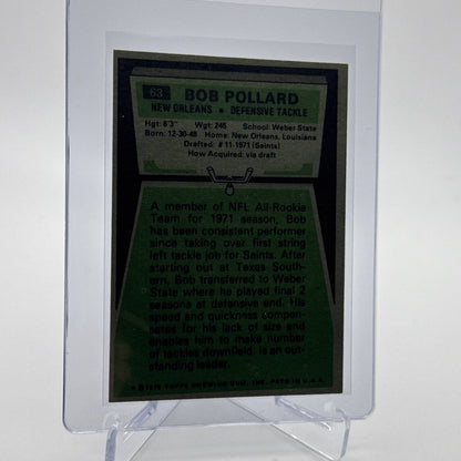 1975 Topps Bob Pollard Football Card #63 NM Quality #8 FREE SHIPPING