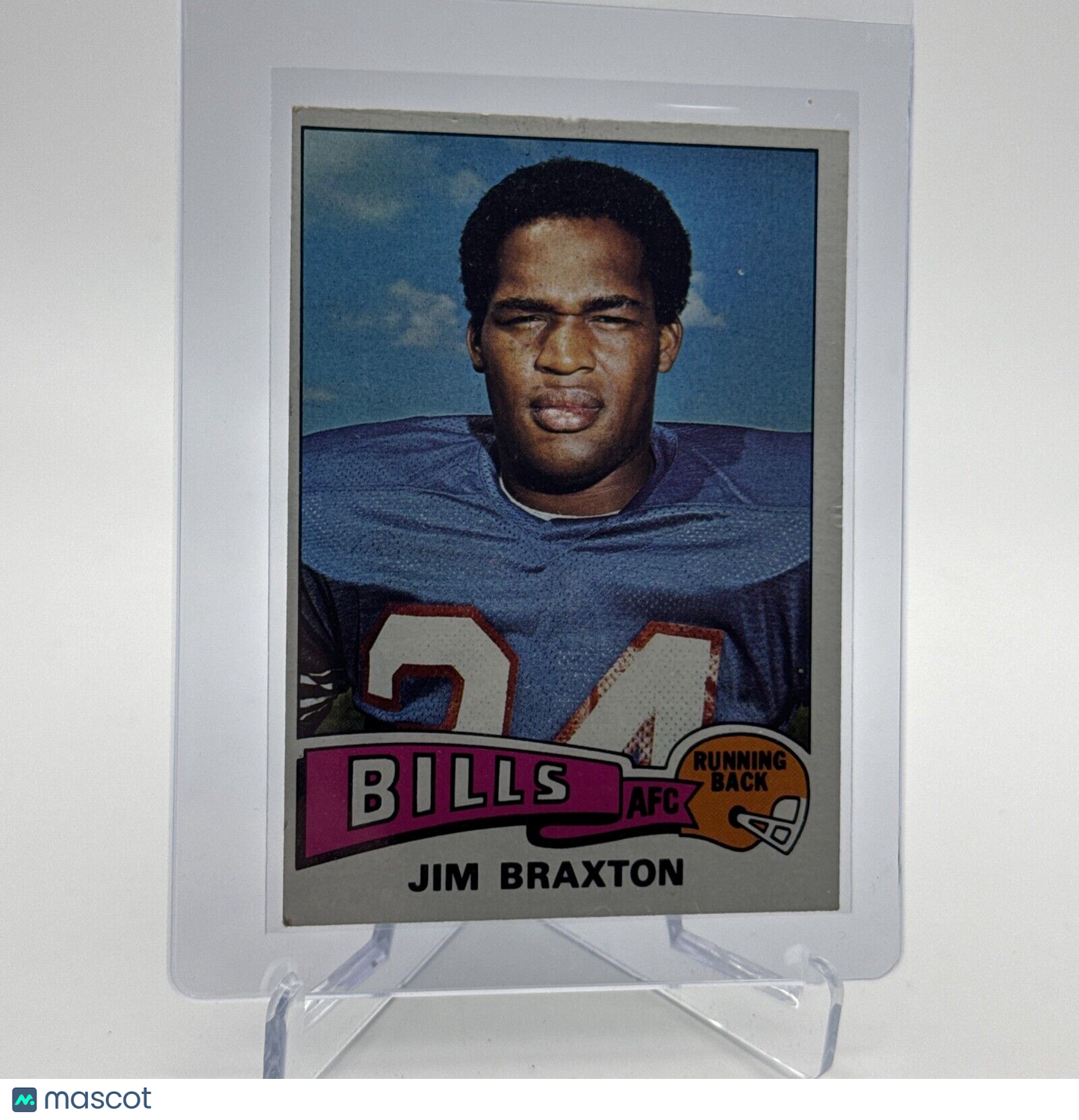 1975 Topps Jim Braxton Football Card #142 NM Quality #4 FREE SHIPPING