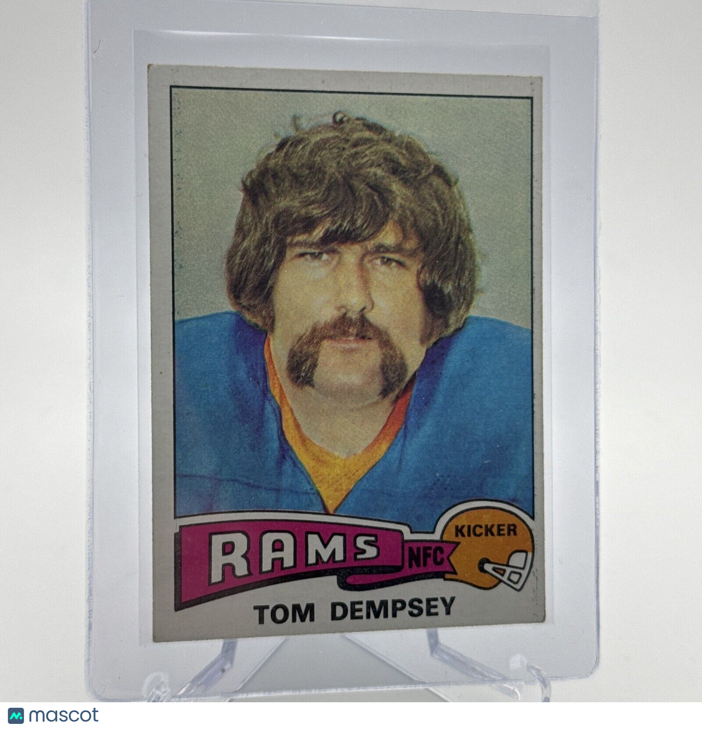 1975 Topps Tom Dempsey Football Card #163 NM Quality FREE SHIPPING
