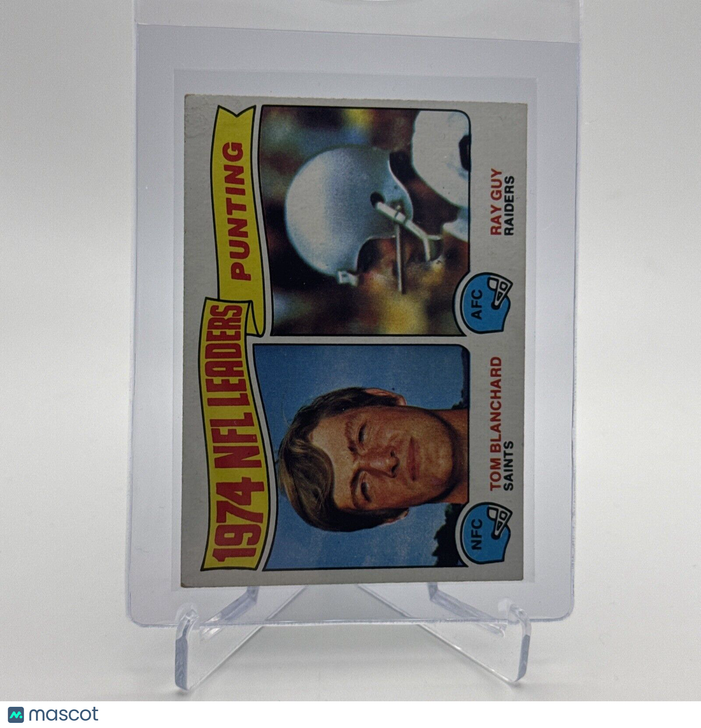1975 Topps 1974 NFL Punting Leaders Football Card #6 NM Quality #3 FREE SHIPPING