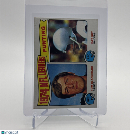 1975 Topps 1974 NFL Punting Leaders Football Card #6 NM Quality #3 FREE SHIPPING