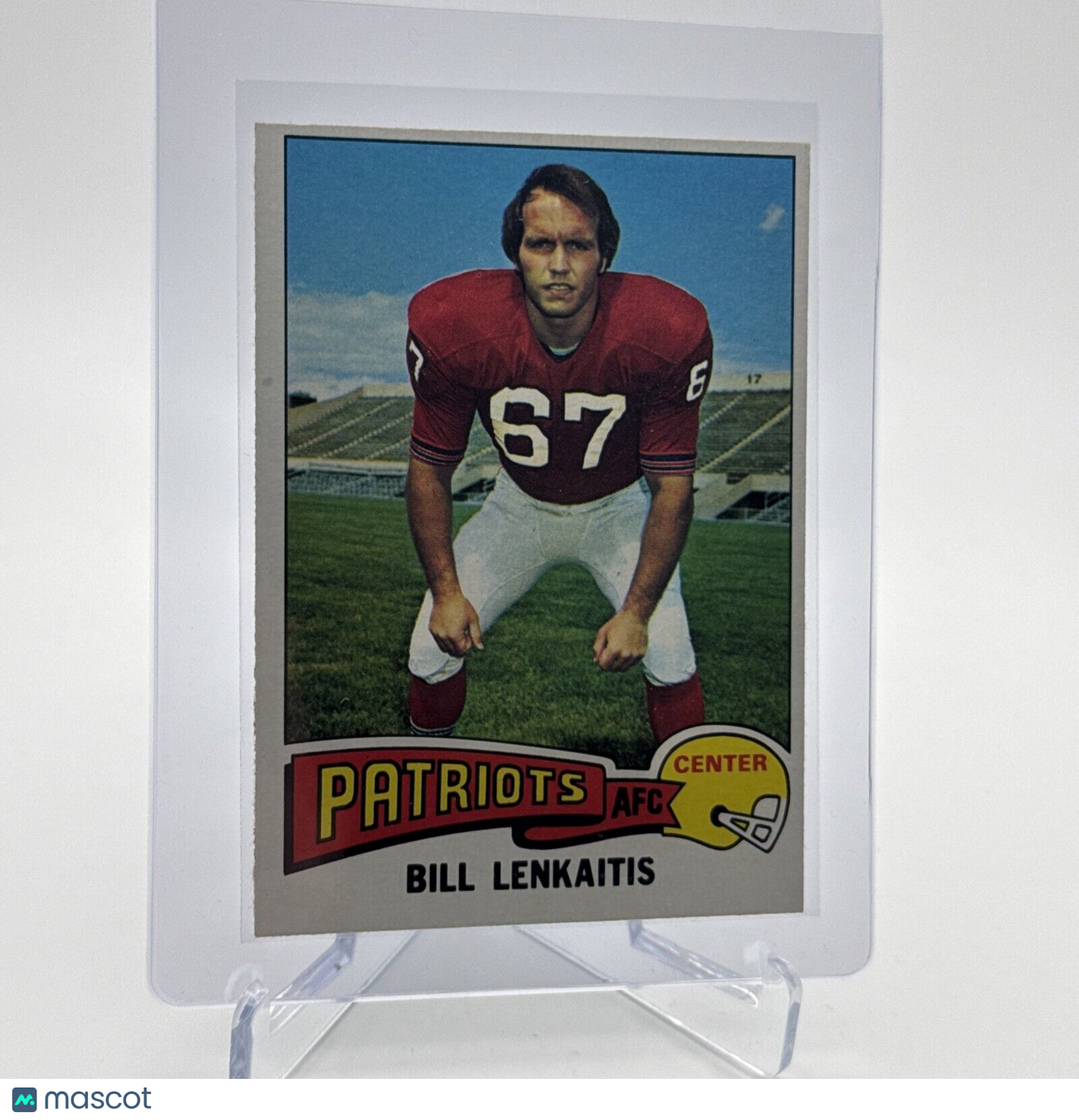 1975 Topps Bill Lenkaitis Football Card #61 NM Quality #7 FREE SHIPPING