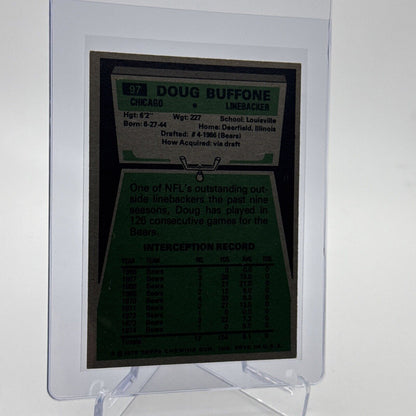 1975 Topps Doug Buffone Football Card #97 NM Quality #5 FREE SHIPPING
