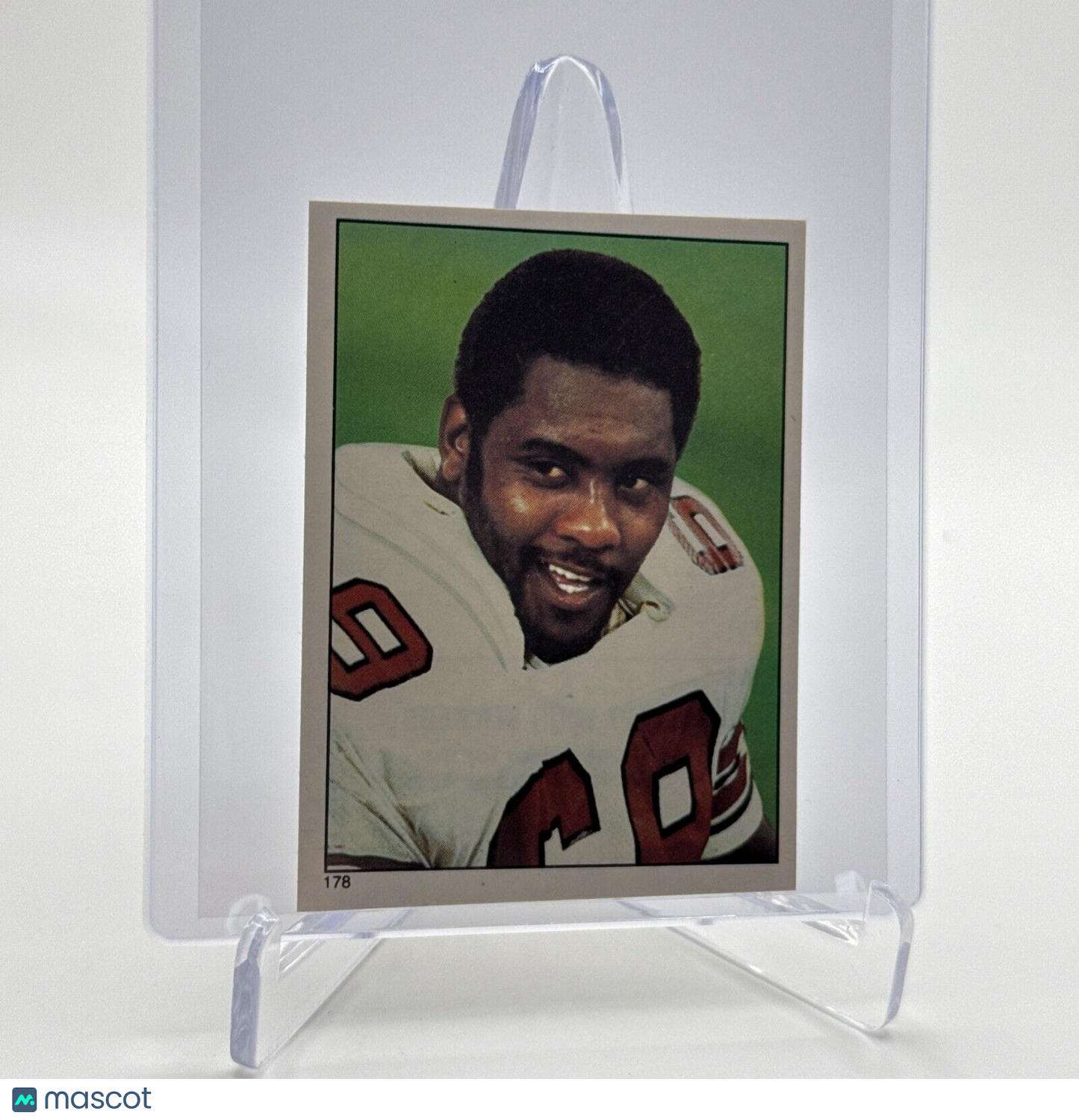 1981 Topps Rush Brown Football Sticker Card #178 NM-MT FREE SHIPPING