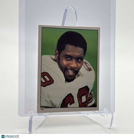 1981 Topps Rush Brown Football Sticker Card #178 NM-MT FREE SHIPPING