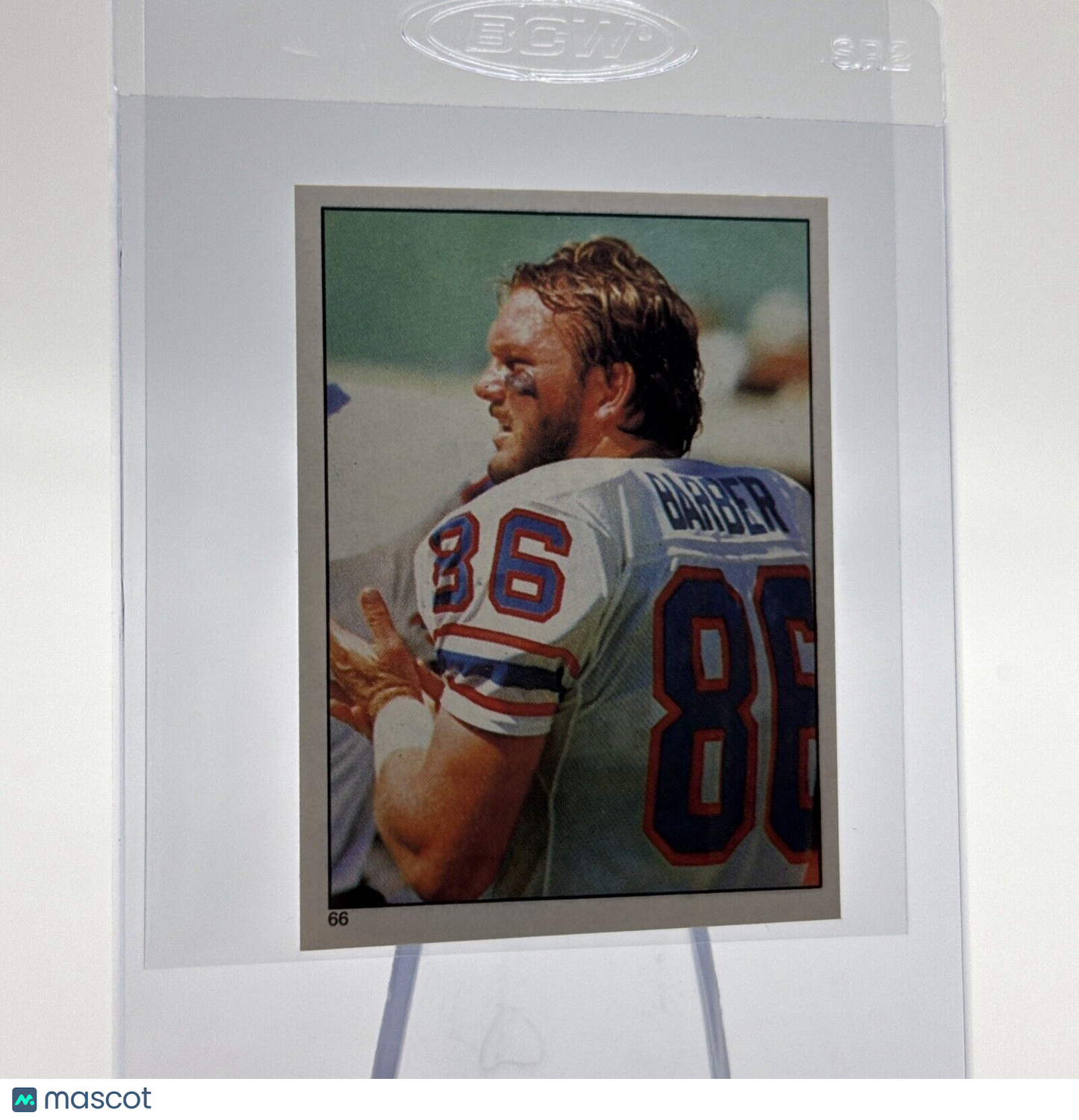 1981 Topps Mike Barber Football Sticker Card #66 NM-MT FREE SHIPPING