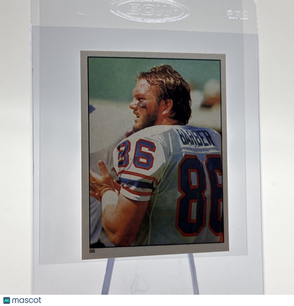 1981 Topps Mike Barber Football Sticker Card #66 NM-MT FREE SHIPPING