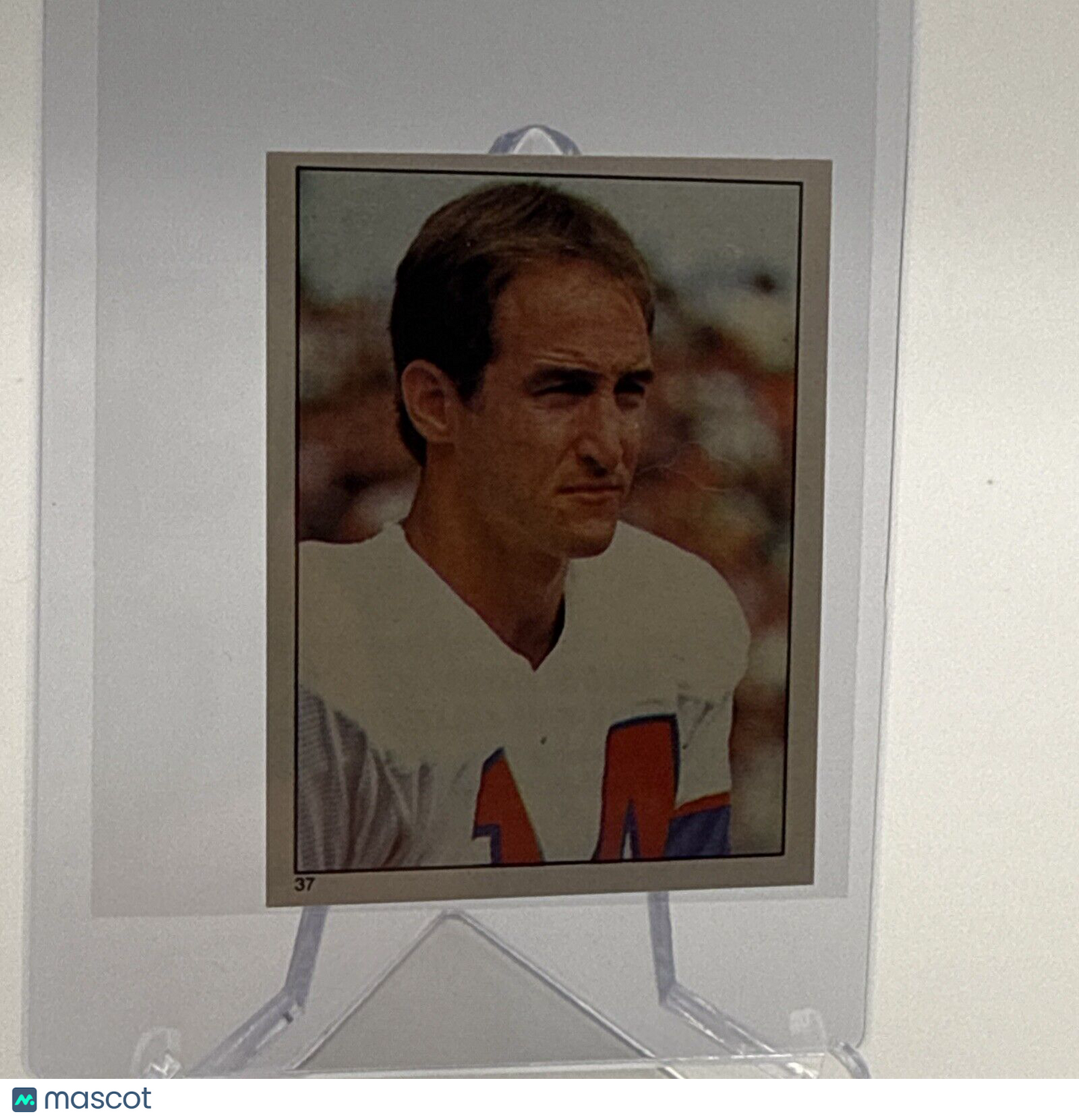 1981 Topps Steve Grogan Football Sticker Card #37 NM-MT FREE SHIPPING