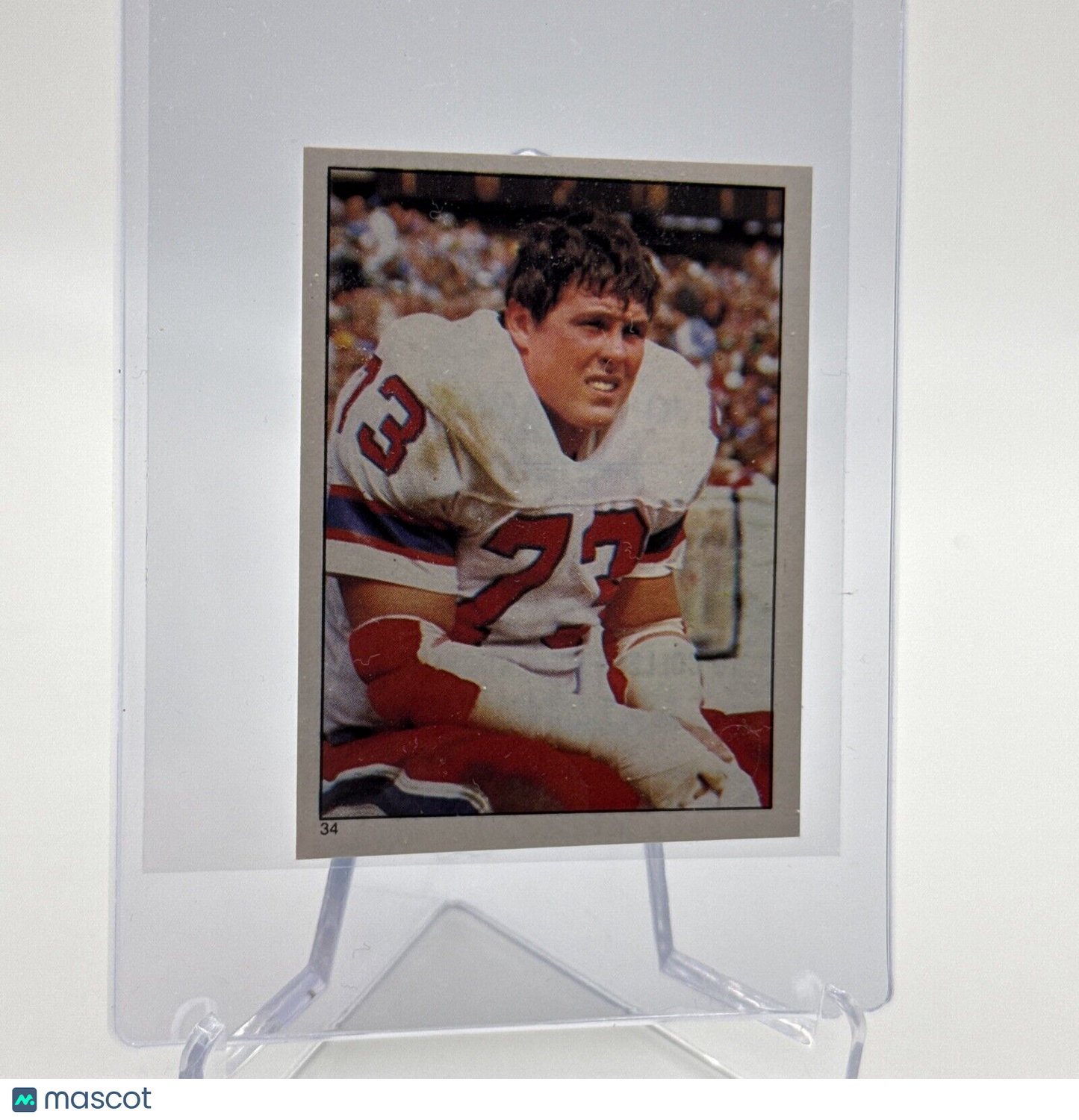 1981 Topps John Hannah Football Sticker Card #34 NM-MT FREE SHIPPING