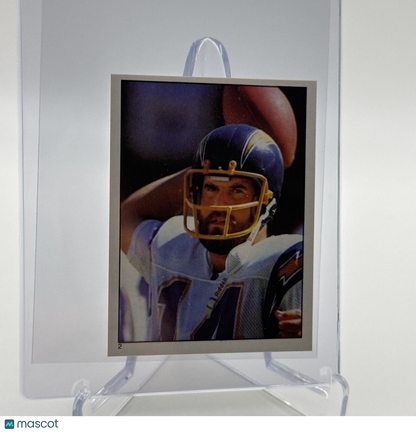 1981 Topps Dan Fouts Football Sticker Card #2 NM-MT FREE SHIPPING