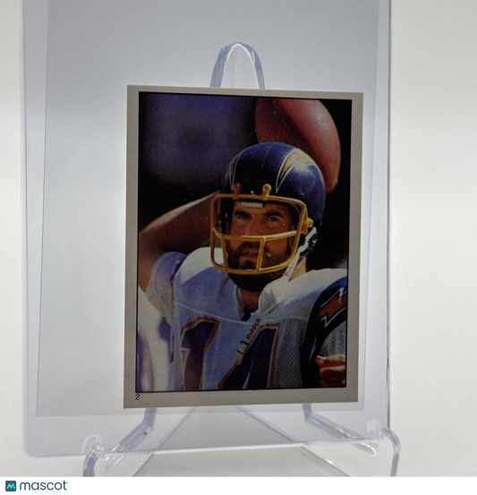 1981 Topps Dan Fouts Football Sticker Card #2 NM-MT FREE SHIPPING
