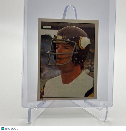 1981 Topps Tommy Kramer Football Sticker Card #216 NM-MT FREE SHIPPING