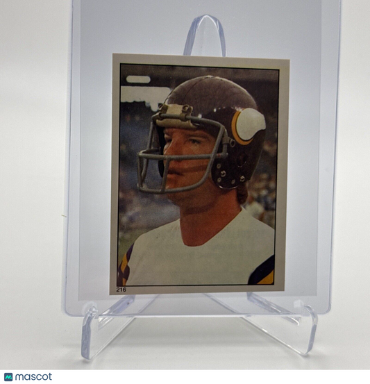 1981 Topps Tommy Kramer Football Sticker Card #216 NM-MT FREE SHIPPING